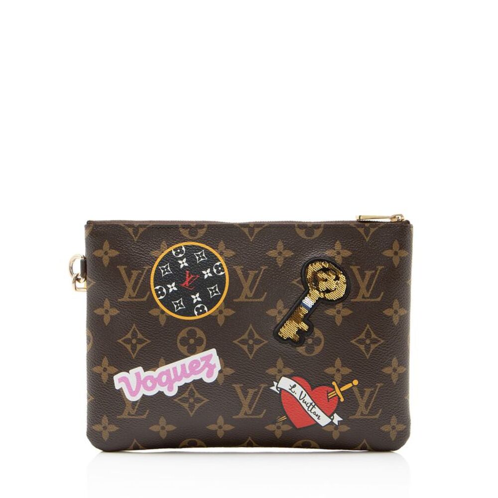 Louis Vuitton Limited Edition Monogram Canvas Patches City Pouch - Picture 3 of 12